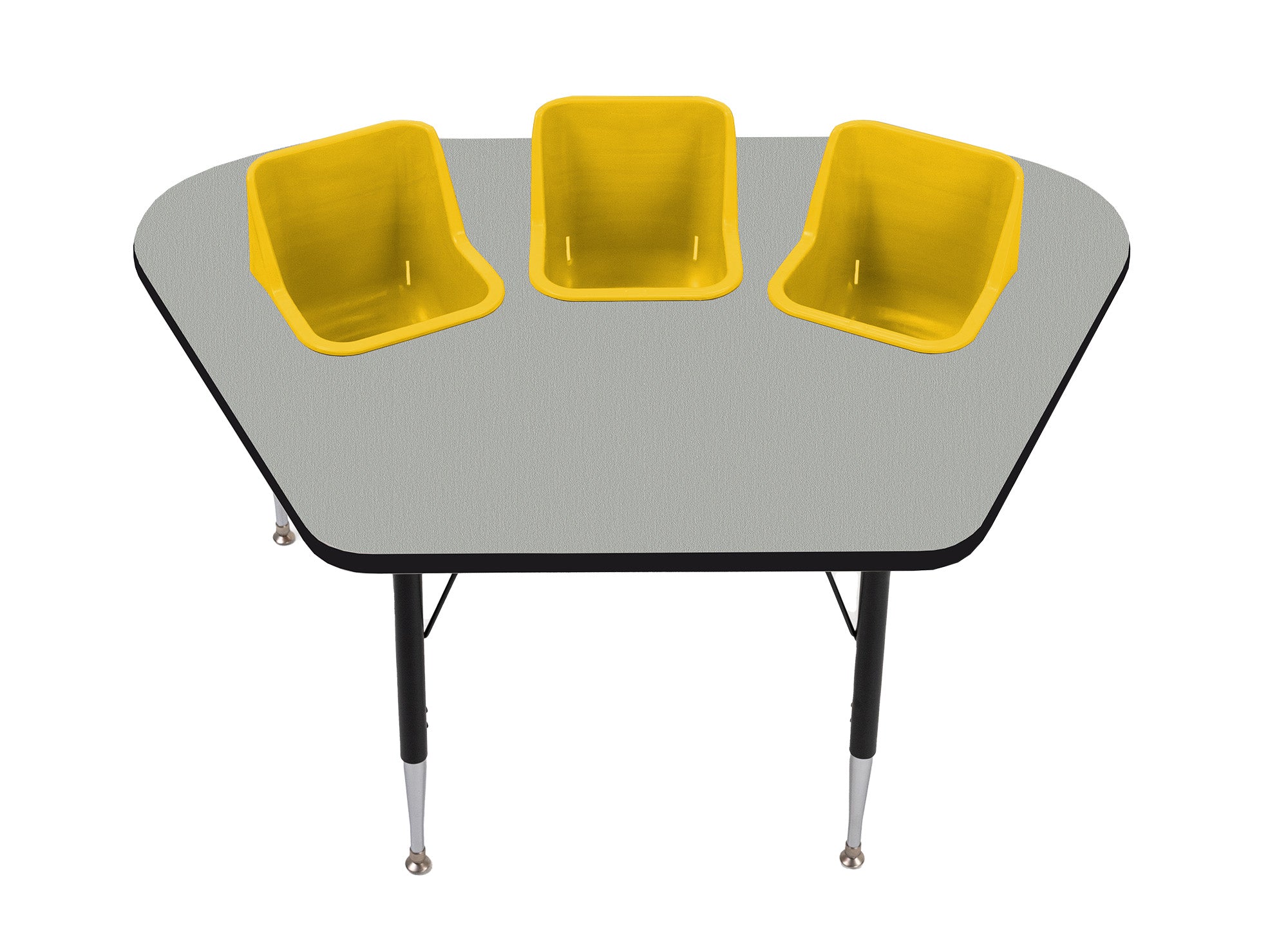 #60612 Toddler Tables 3-Seat Modular Feeding Table
