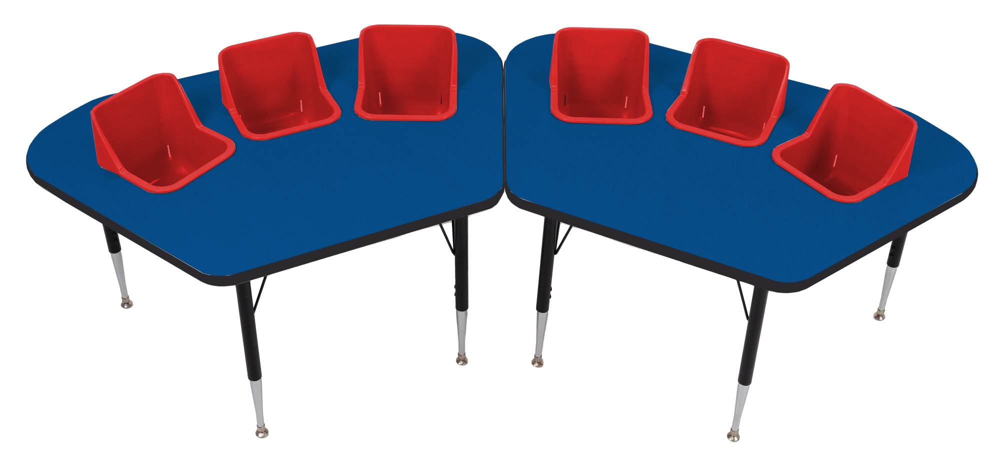 #60613 Pair of Toddler Tables 3 seat feeding tables.