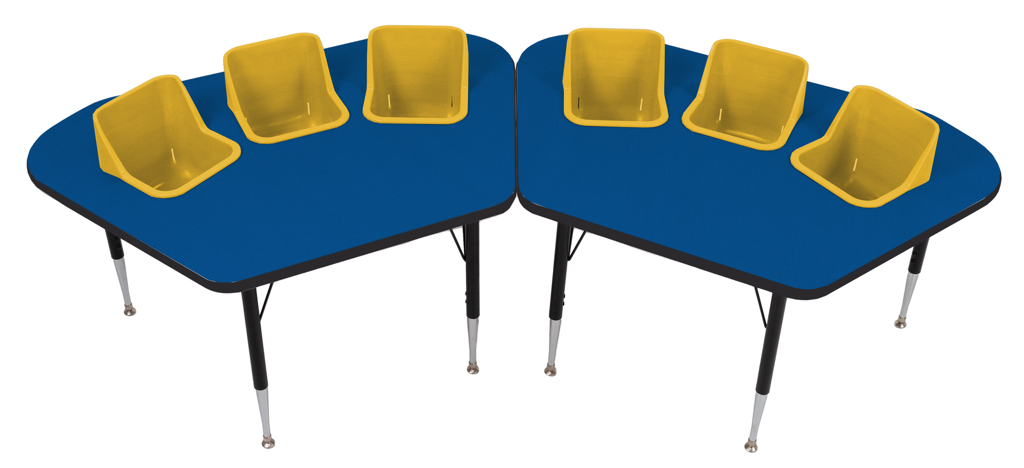 #60613 Pair of Toddler Tables 3 seat feeding tables.