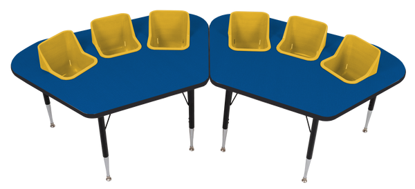 #60613 Pair of Toddler Tables 3 seat feeding tables.