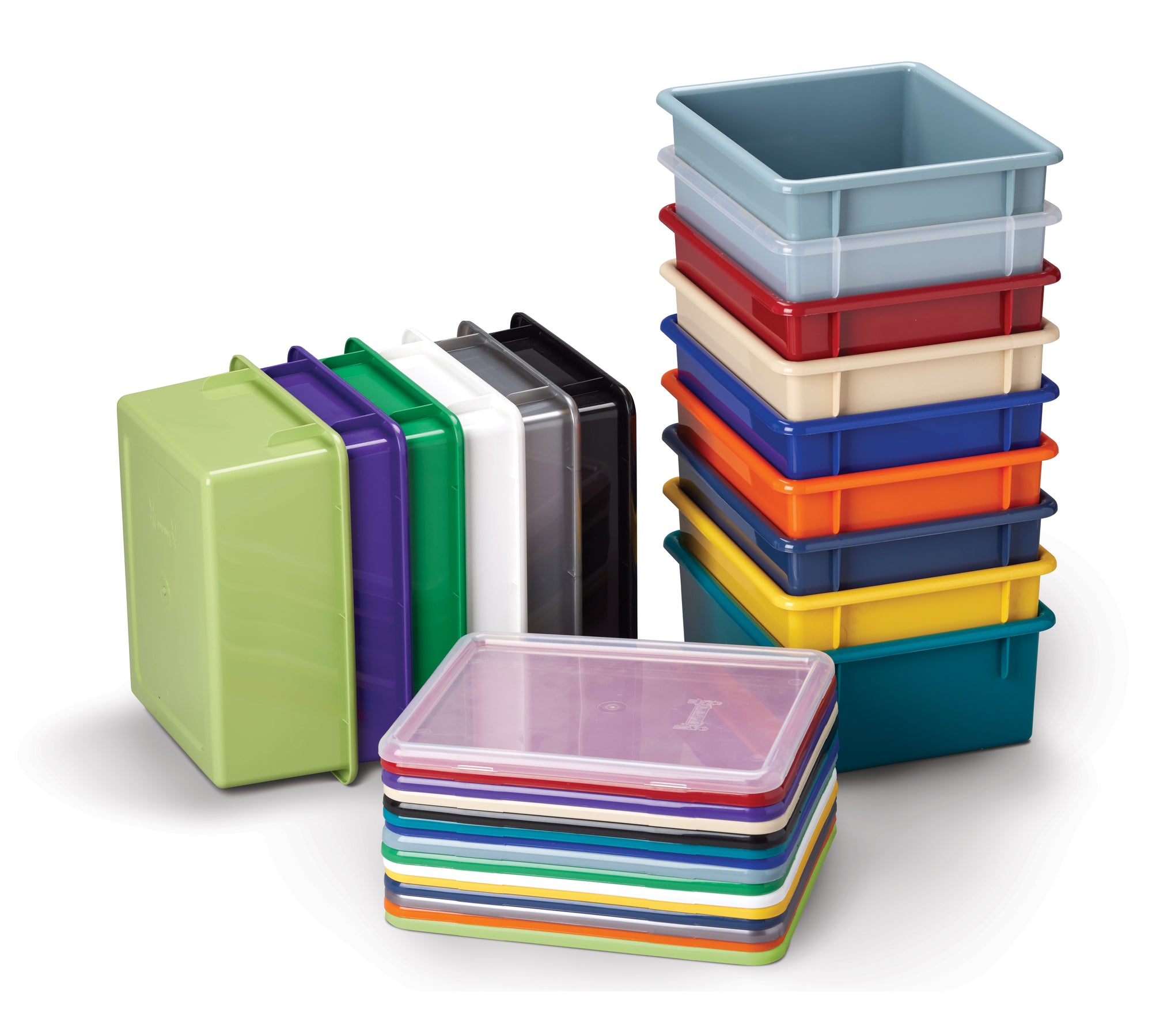 #295 Jonti-Craft® Mobile Storage Island With Colored Trays
