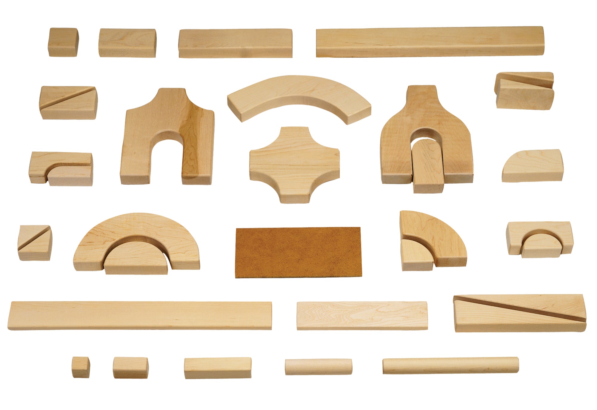 #1037 Jonti-Craft® Unit Blocks - Intermediate Set, 170 Pieces, 21 Shapes