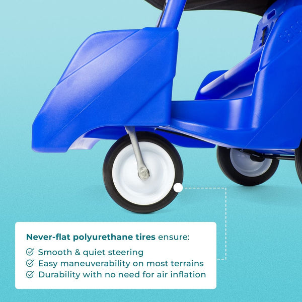 #18621 Gaggle® Parade™ 4 Four Child Buggy, Blue