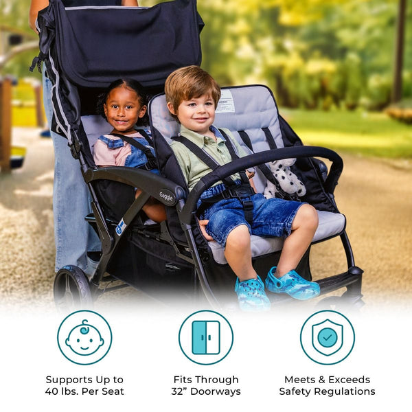 #59332 Odyessy Quad Stroller, Black/Gray