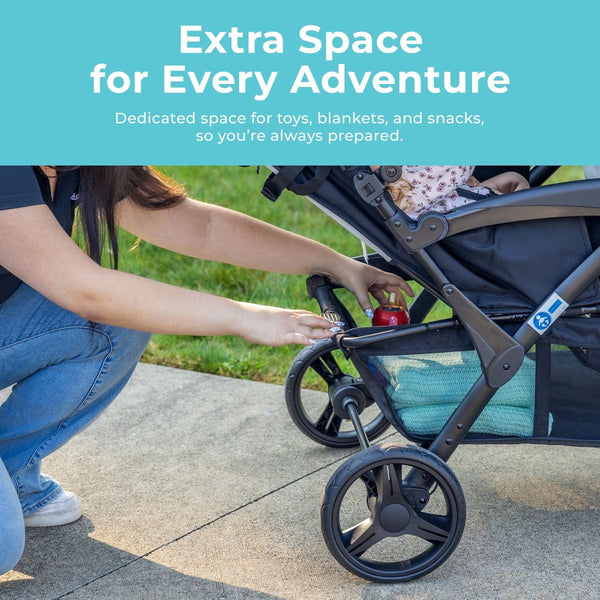 #59332 Odyessy Quad Stroller, Black/Gray