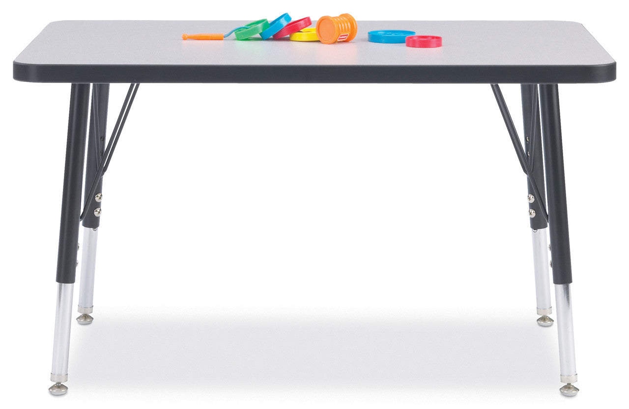 #1651 RA  KYDZ ACTIVITY TABLE - RECTANGLE - 24" x 36", 15" - 24" HT