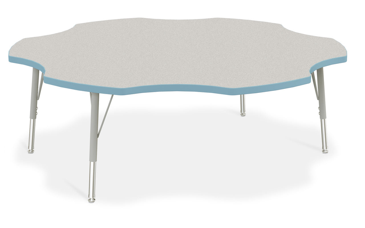 #1639 KYDZ ACTIVITY TABLE - SIX LEAF - 60", 15" - 24" HT