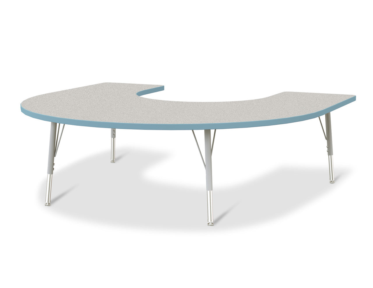 #1631 KYDZ ACTIVITY TABLE - HORSESHOE - 60" x 66", 15" - 24" HT