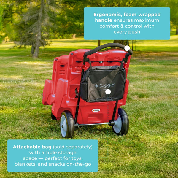 #18622 Gaggle® Parade™ 4 Four Child Buggy, Red