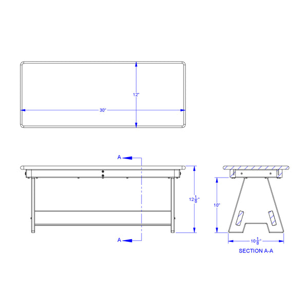 #59846 EverPlay™ Small Outdoor Table and Bench Set