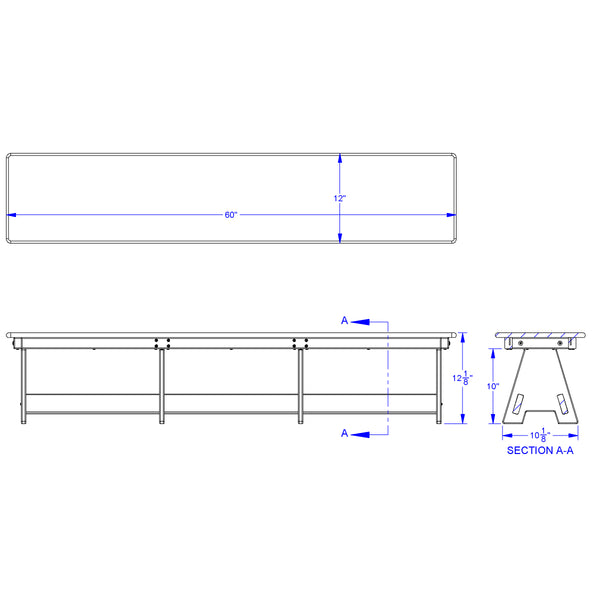 #59845 EverPlay™ Large Outdoor Table and Bench Set