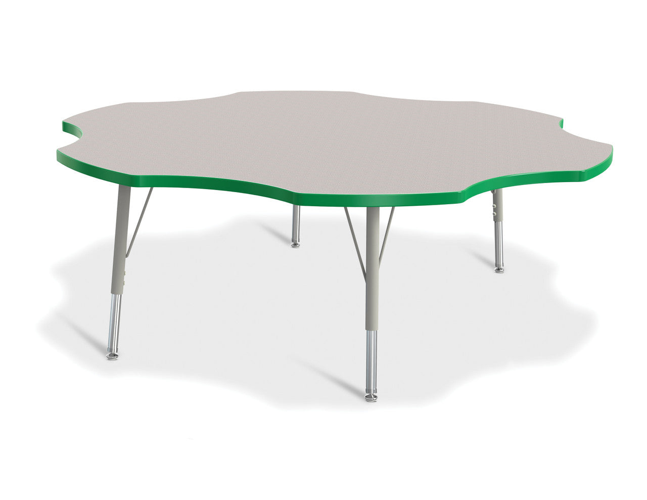 #1639 KYDZ ACTIVITY TABLE - SIX LEAF - 60", 15" - 24" HT