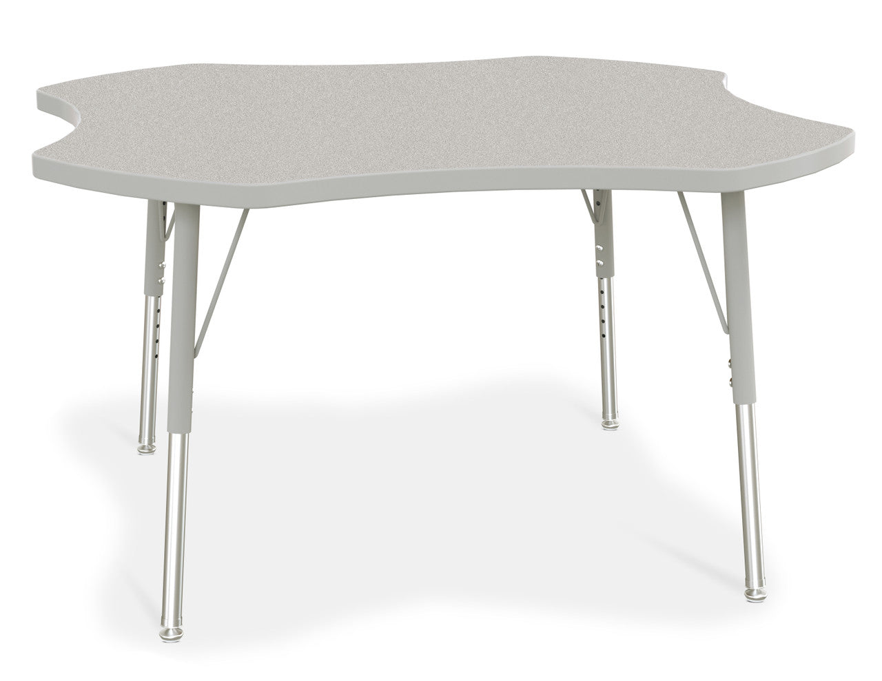 #1635 KYDZ ACTIVITY TABLE - FOUR LEAF - 48", 15" - 24" HT