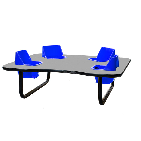 #39152 Toddler Tables 4-Seat Low Height Space Saver Feeding Table