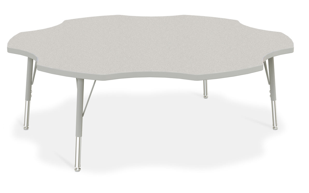 #1639 KYDZ ACTIVITY TABLE - SIX LEAF - 60", 15" - 24" HT