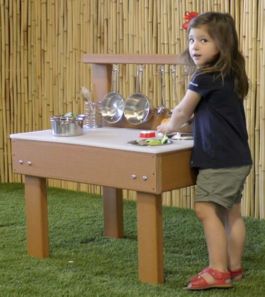 #47644 KSO-MT3018 Kids' Station Indoor/Outdoor  Mud Kitchen with Utensils