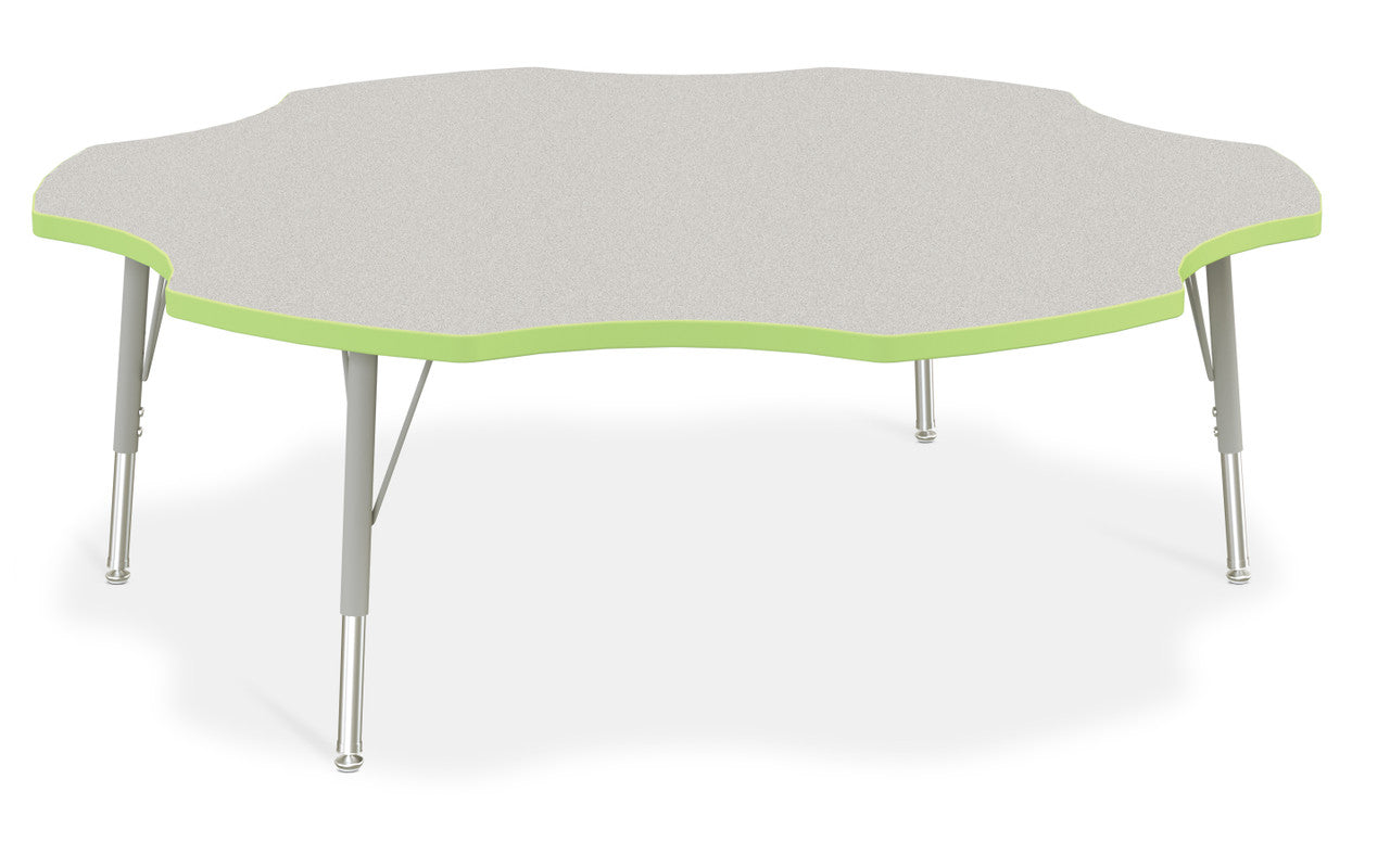 #1639 KYDZ ACTIVITY TABLE - SIX LEAF - 60", 15" - 24" HT