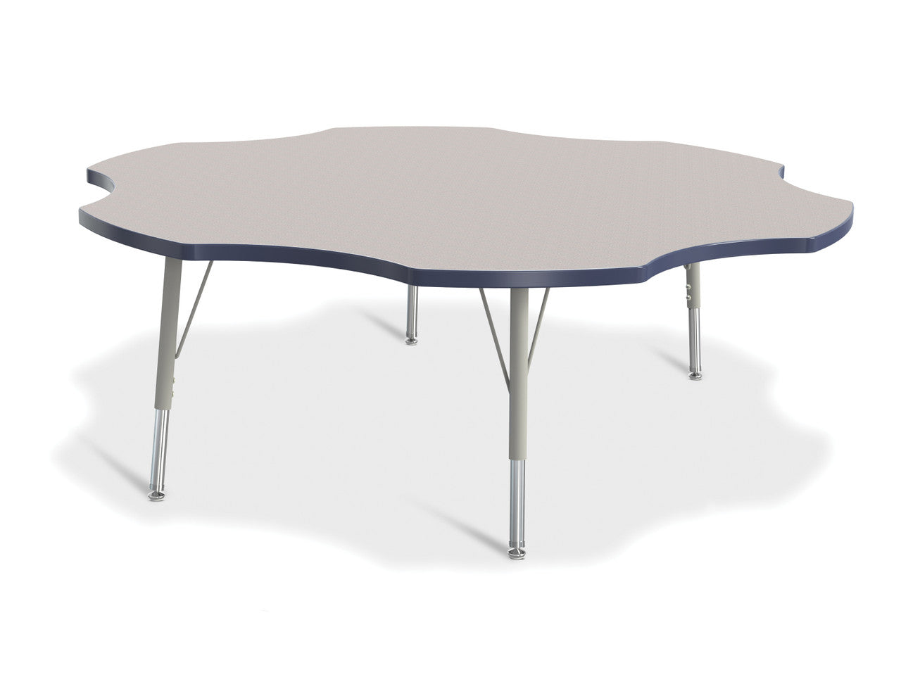 #1639 KYDZ ACTIVITY TABLE - SIX LEAF - 60", 15" - 24" HT