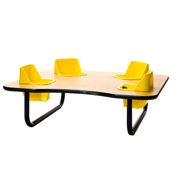 #39152 Toddler Tables 4-Seat Low Height Space Saver Feeding Table