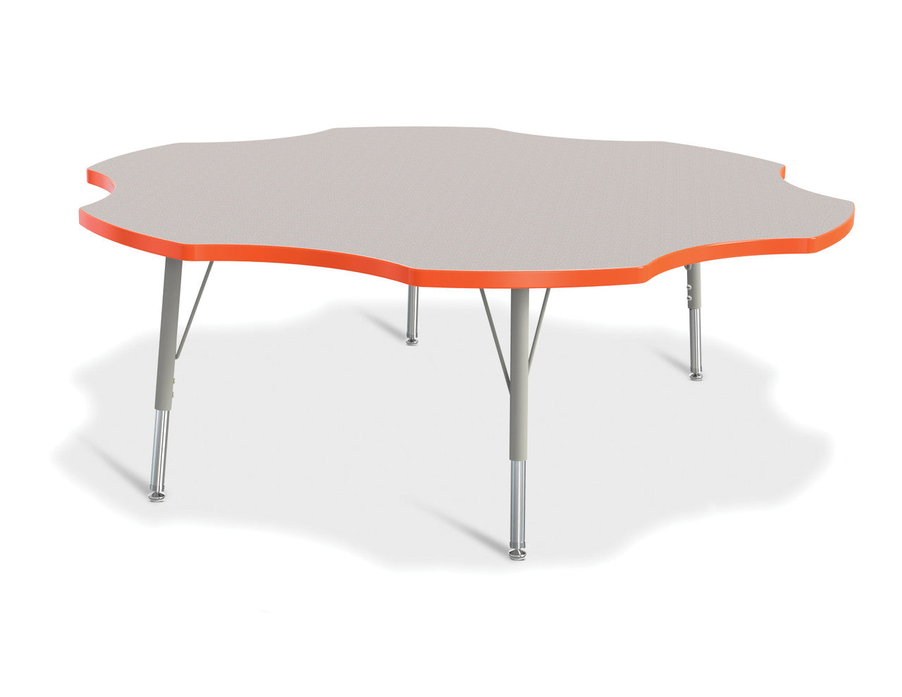 #1639 KYDZ ACTIVITY TABLE - SIX LEAF - 60", 15" - 24" HT