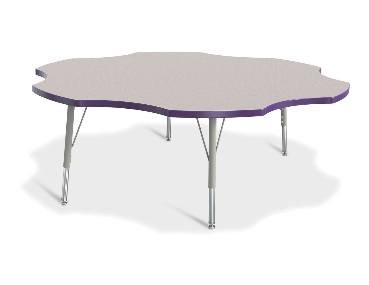 #1639 KYDZ ACTIVITY TABLE - SIX LEAF - 60", 15" - 24" HT