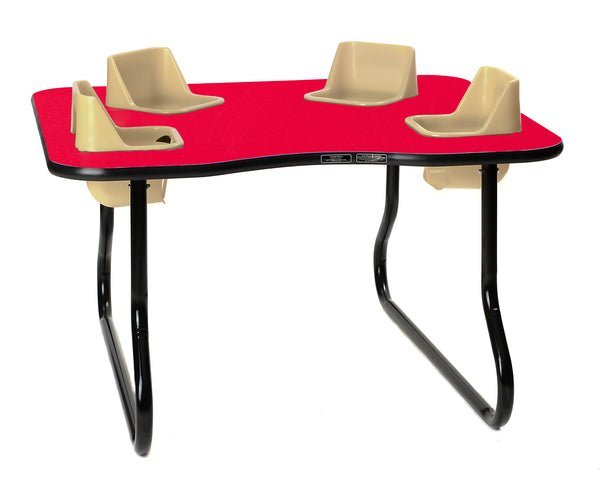 #39151 Toddler Tables 4-Seat Space Saver Feeding Table