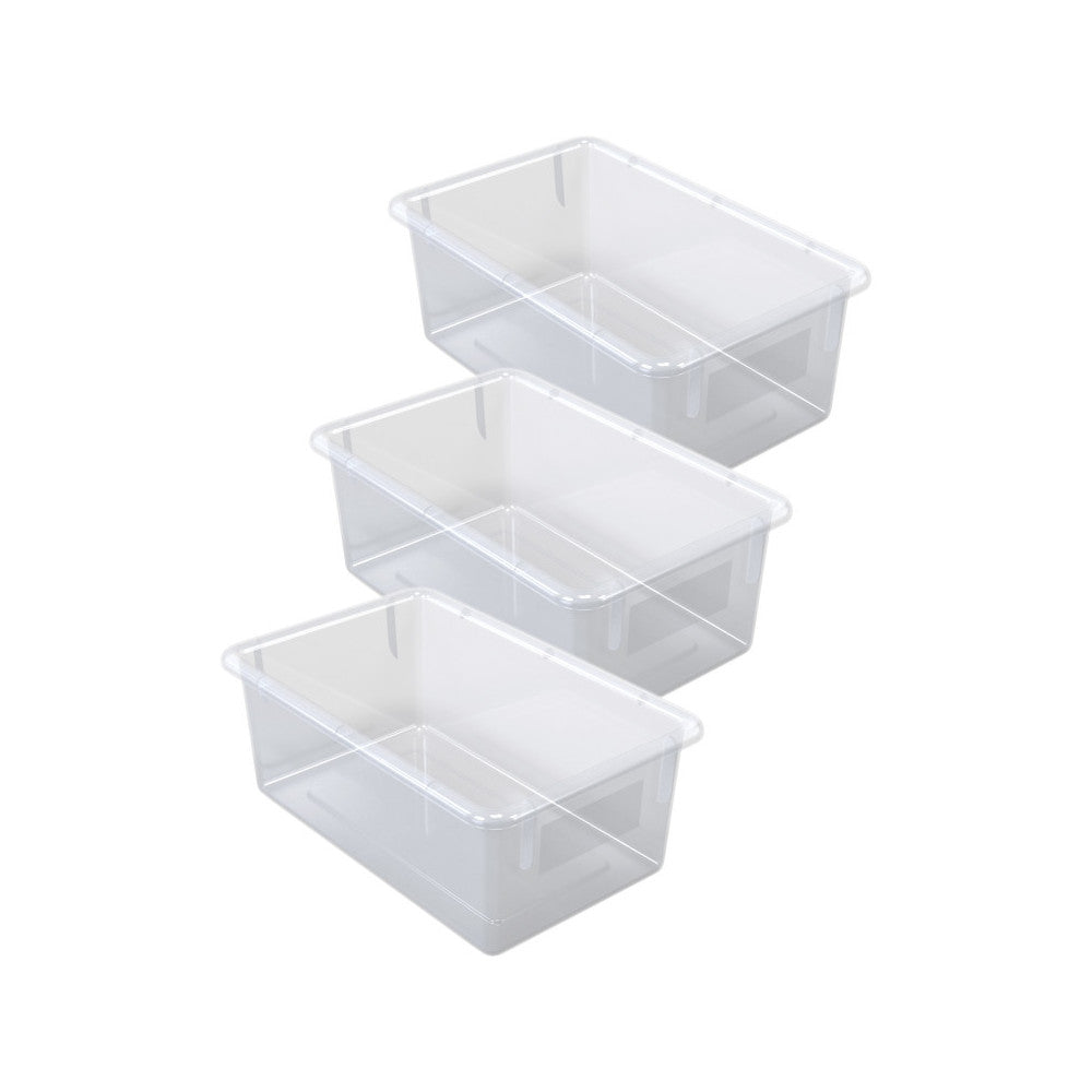 Unidad móvil seccional Cubbie-Tray n.° 59709 Jonti-Craft® con bandejas transparentes y parte trasera magnética para escribir y borrar