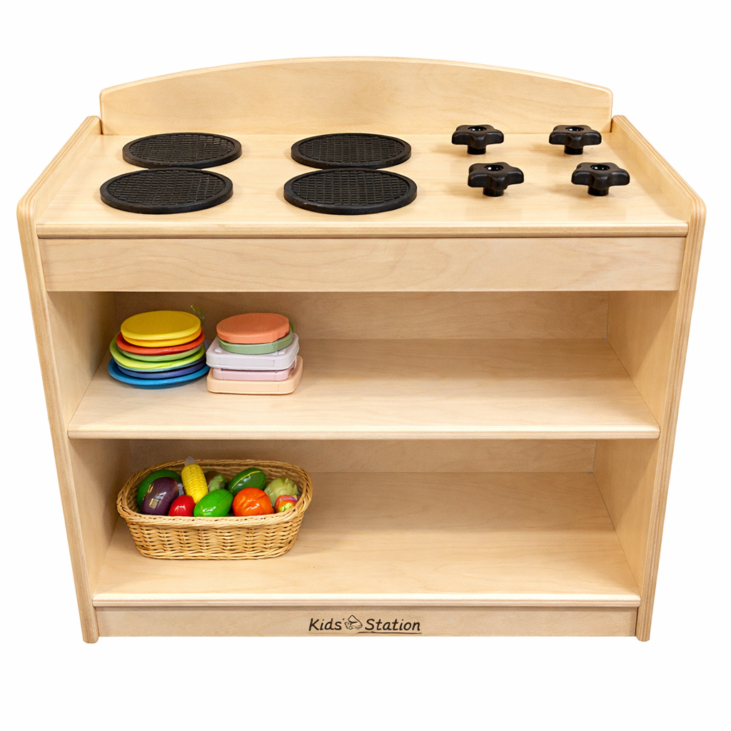 #48374 Kids' Station Toddler Stove, 24"W x 13 1/4"D x 20"H.