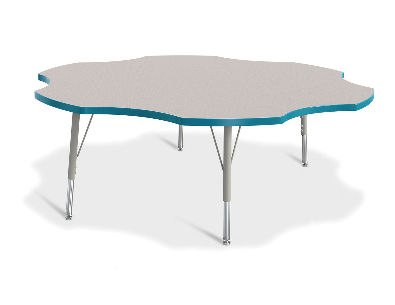 #1639 KYDZ ACTIVITY TABLE - SIX LEAF - 60", 15" - 24" HT
