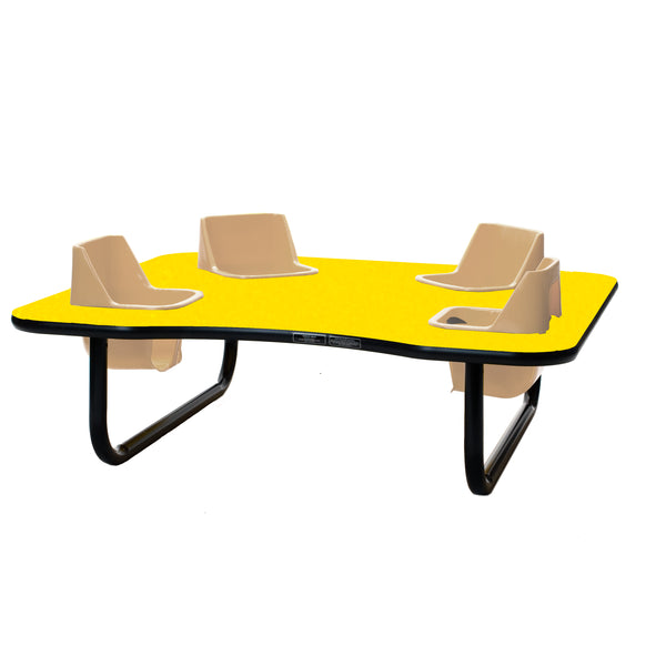 #39152 Toddler Tables 4-Seat Low Height Space Saver Feeding Table