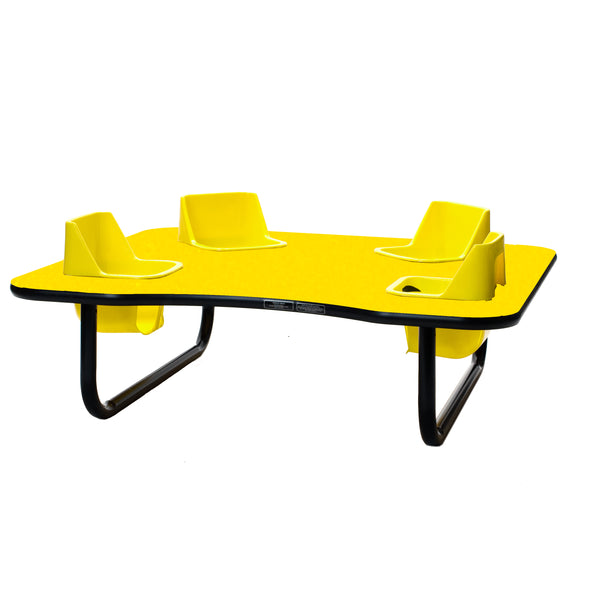 #39152 Toddler Tables 4-Seat Low Height Space Saver Feeding Table