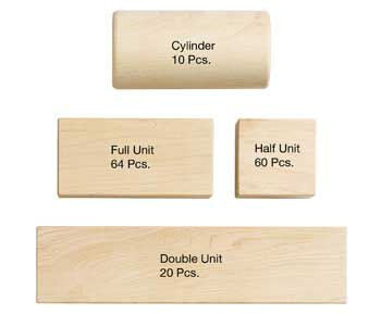 #138 Jonti-Craft® Abel Block Set; 154 Pieces, 4 Shapes