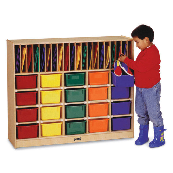 #262 Jonti-Craft® Classroom Organizer - 20 - With Colored Trays