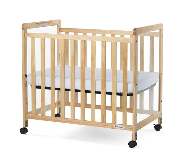 #18524 Compact Fixed-Side, Clearview Natural Crib  39.13 x 26.25 x 38