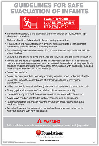 #18570 Evacuation Protocol Sign 11x 17