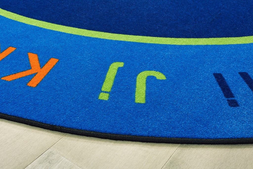 #59046 Basic Concepts Literacy Rug, 6ft 9in x 9ft 5in Oval