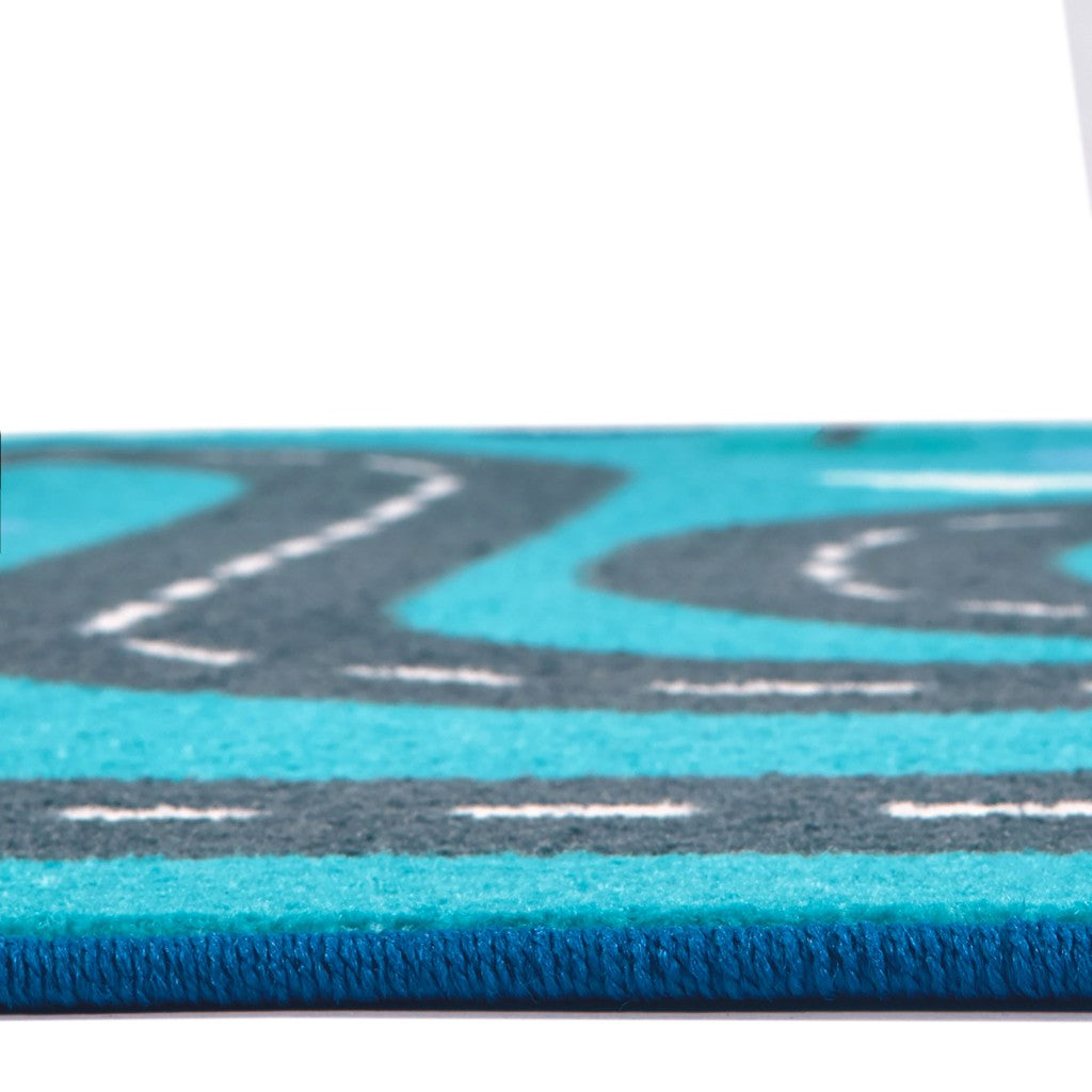 #59224 Tranquil Traveling Road, 4ft x 6ft Rectangle Rug