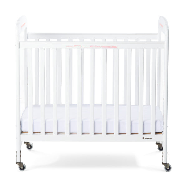#44416 Next Gen Serenity® Fixed-Side Compact Clearview Crib -  White