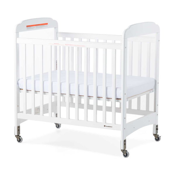 #44416 Next Gen Serenity® Fixed-Side Compact Clearview Crib -  White
