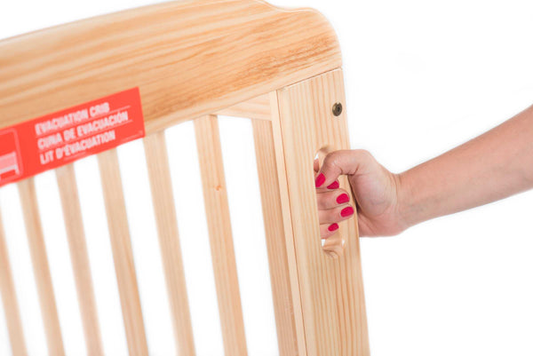 #44423 Next Gen First Responder® Evacuation Compact Crib - Natural