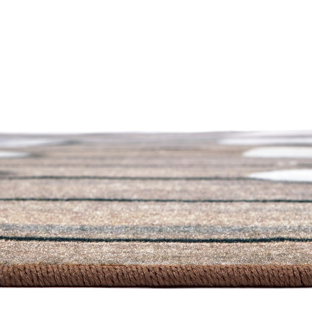 #59151 Alfombra de asiento con piedras del alfabeto, rectangular de 8 pies x 12 pies