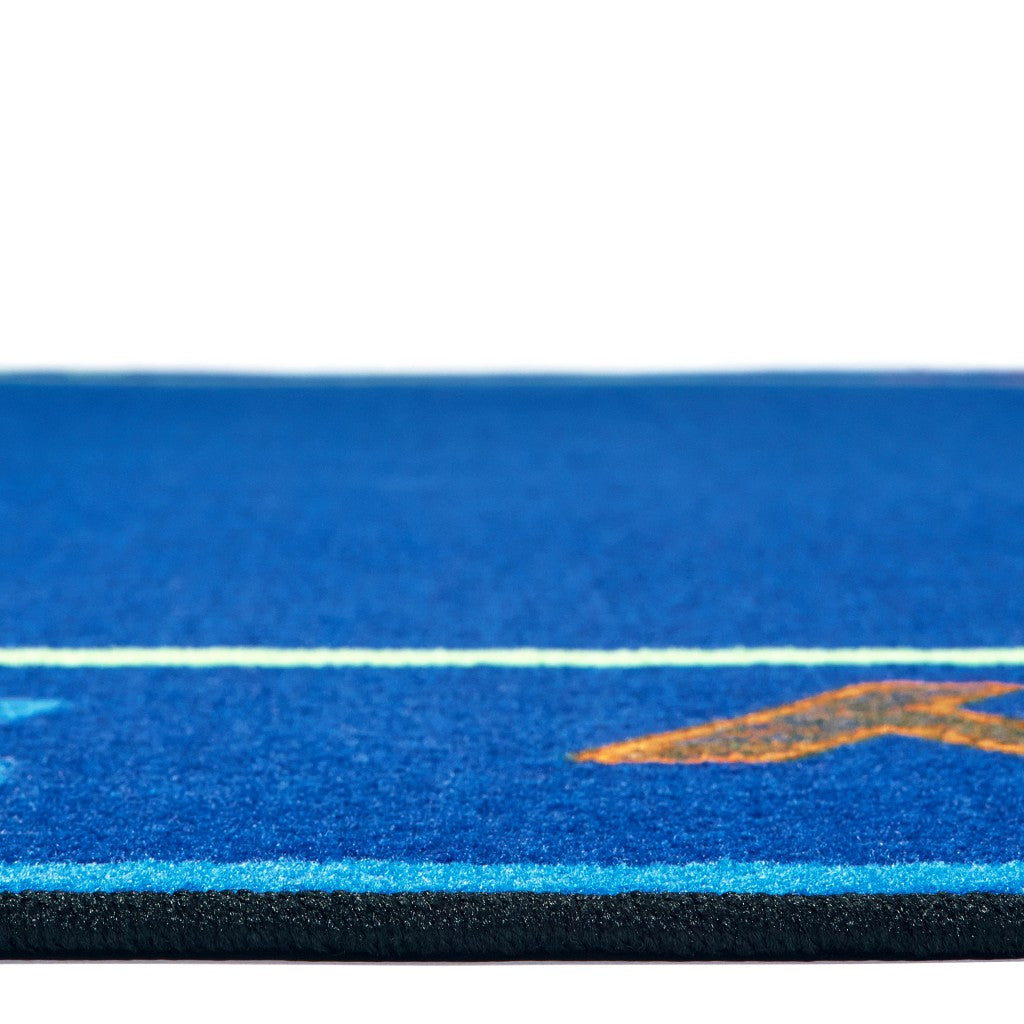 #59053 Chalk & Play Literacy, 8ft x 12ft Oval Rug