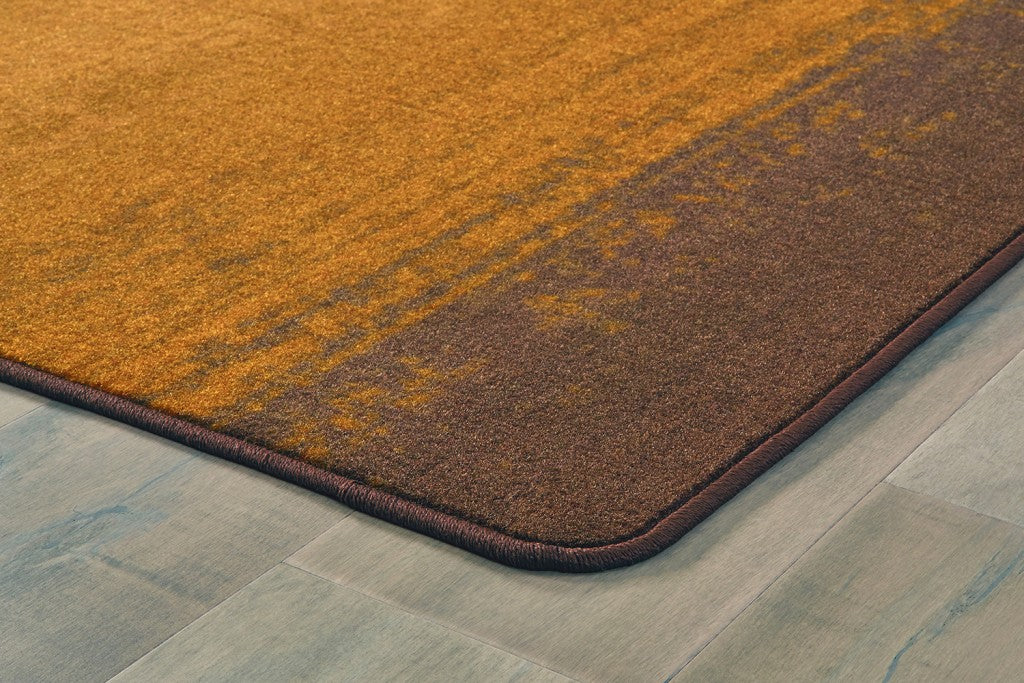 #59177 Earth Tone Stripes, 6ft x 9ft Rectangle Rug