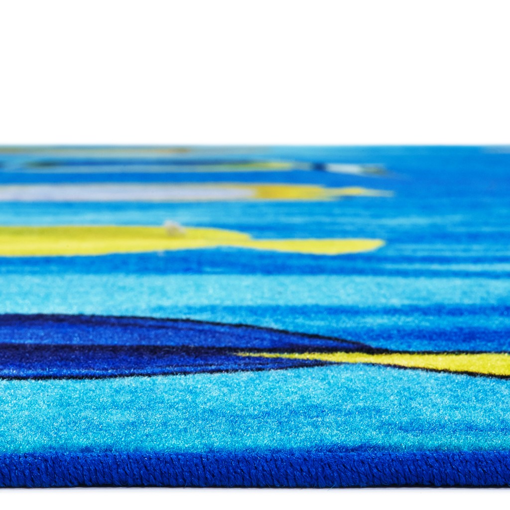 #59185 Friendly Fish Seating Rug, 8ft x 12ft Rectangle