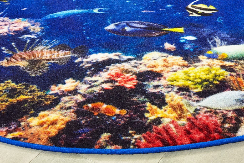 #59180 Explore the Ocean, 6ft Round Rug