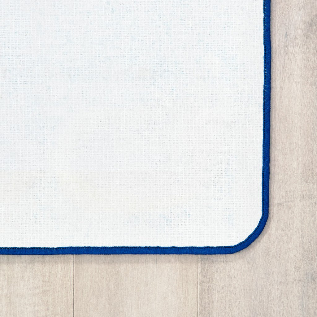 #59111 KIDSoft Pattern Blocks - Blue, 8ft x 12ft Rectangle Rug