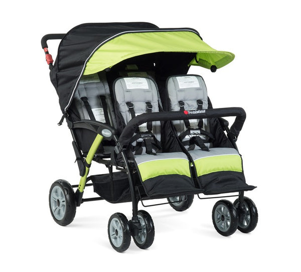 #18619 Gaggle® Quad Sport 4 Passenger Stroller, LIME