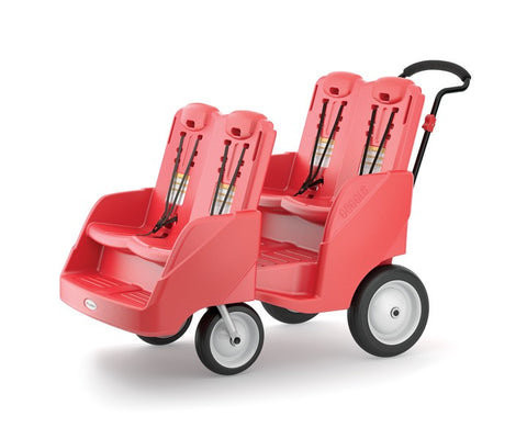 #18622 Gaggle® Parade™ 4 Four Child Buggy, Red