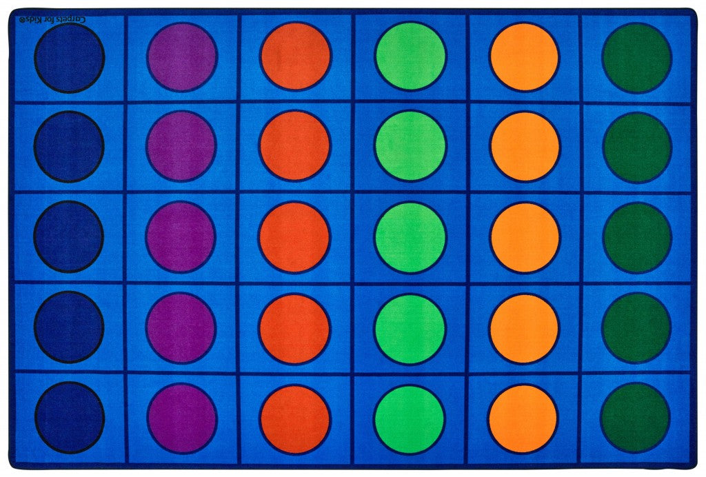 #59067 Seating Circles Rug (seats 30), 7ft 6in x 12ft Rectangle