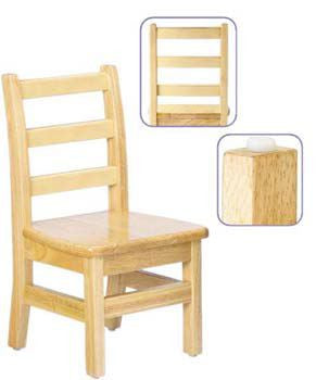 #1555 Jonti-Craft® KYDZ Ladderback Chair - 10" Height